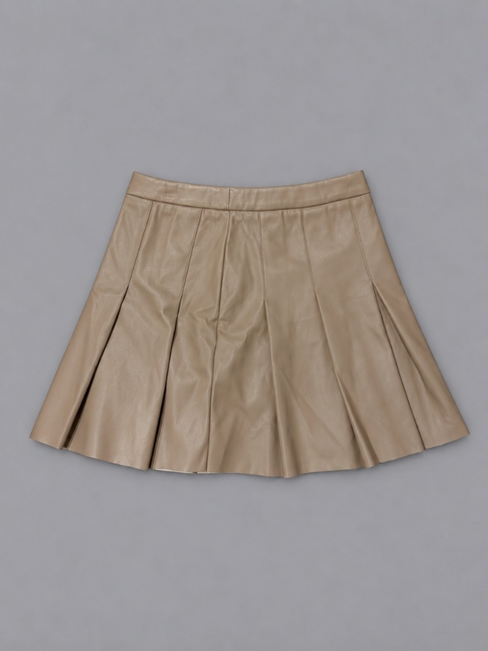 Heartloom Faux Leather Pleated Mini Skirt – Size XS